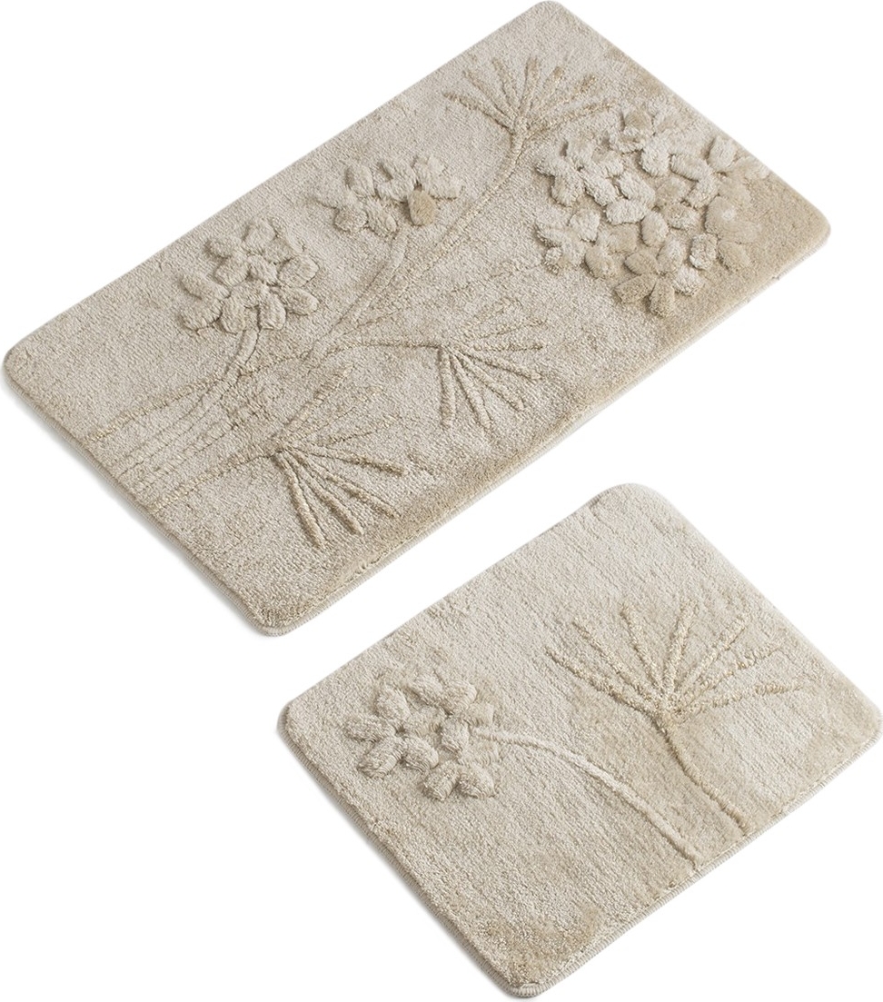 Orkide baderomsmatte - Beige