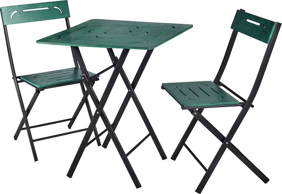 Bistro spisegruppe - Gr�nn/svart + M�belrengj�ring