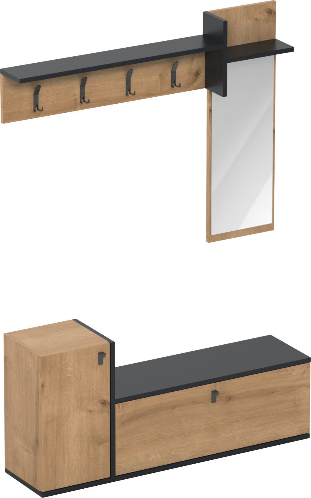 Rubin hallm�bler - Antrasitt/eik