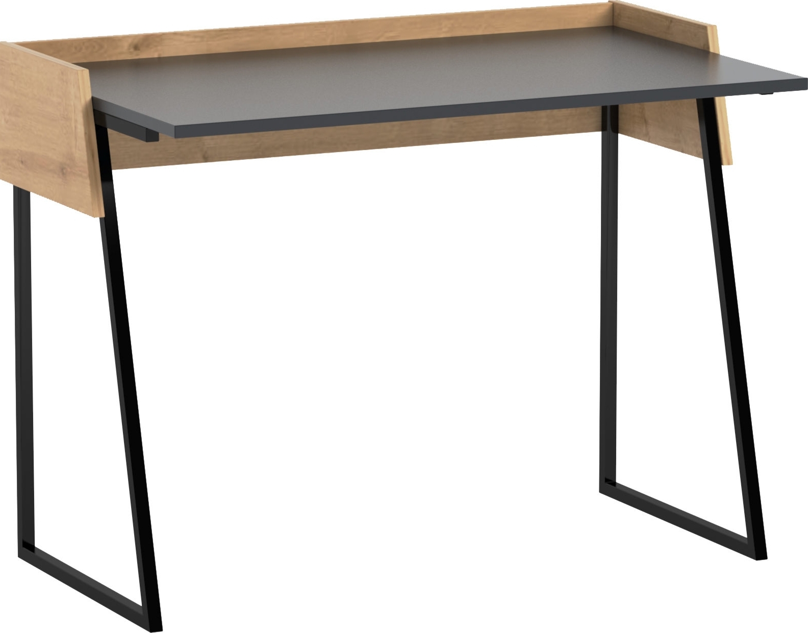 Ron skrivebord 103,6x56,8 cm - Antrasitt/eik