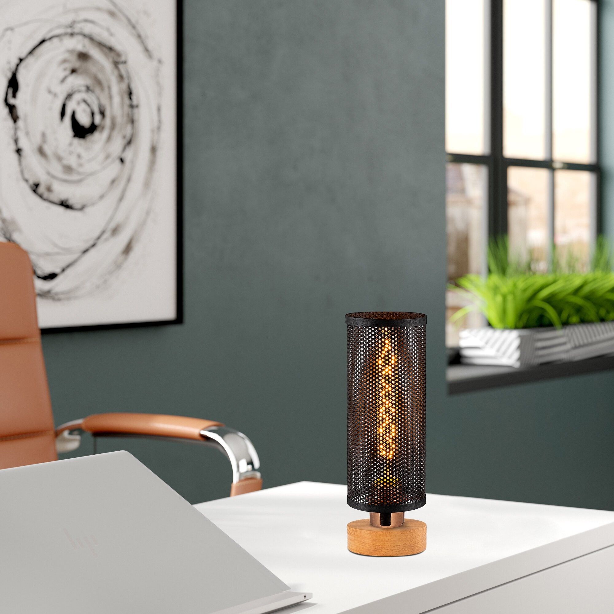 Amason bordlampe - Svart