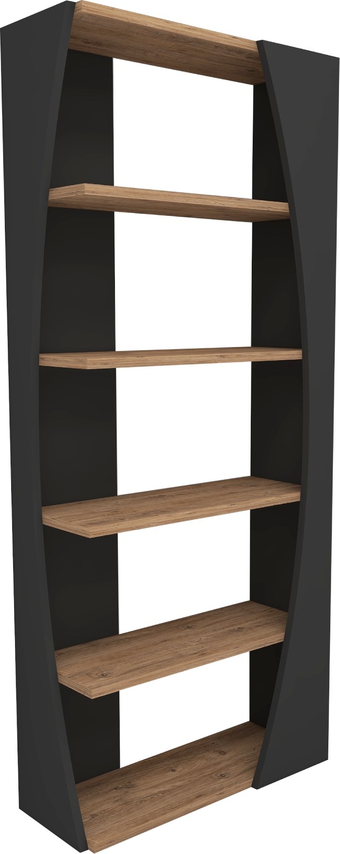 Selg bokhylle - Antrasitt/furu Selg bokhylle - Antrasitt/furu