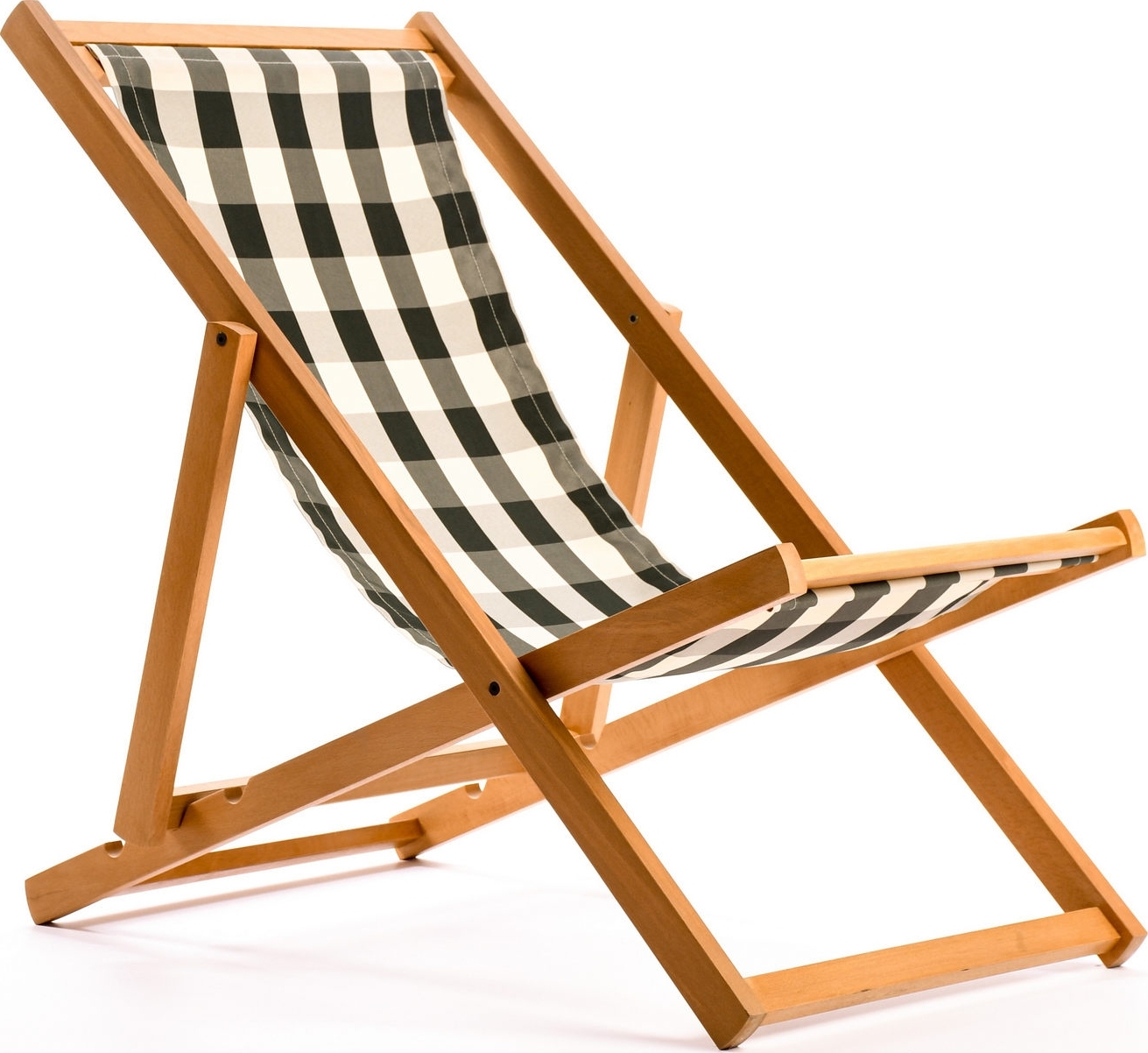 Repose Beach Deck Chair - Gr�nn/Hvit