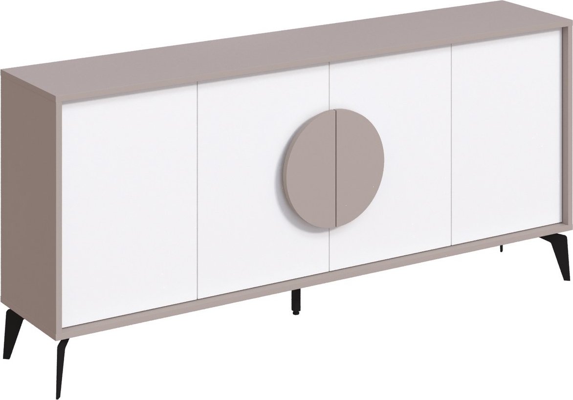 Gora skjenk - Hvit/mokka