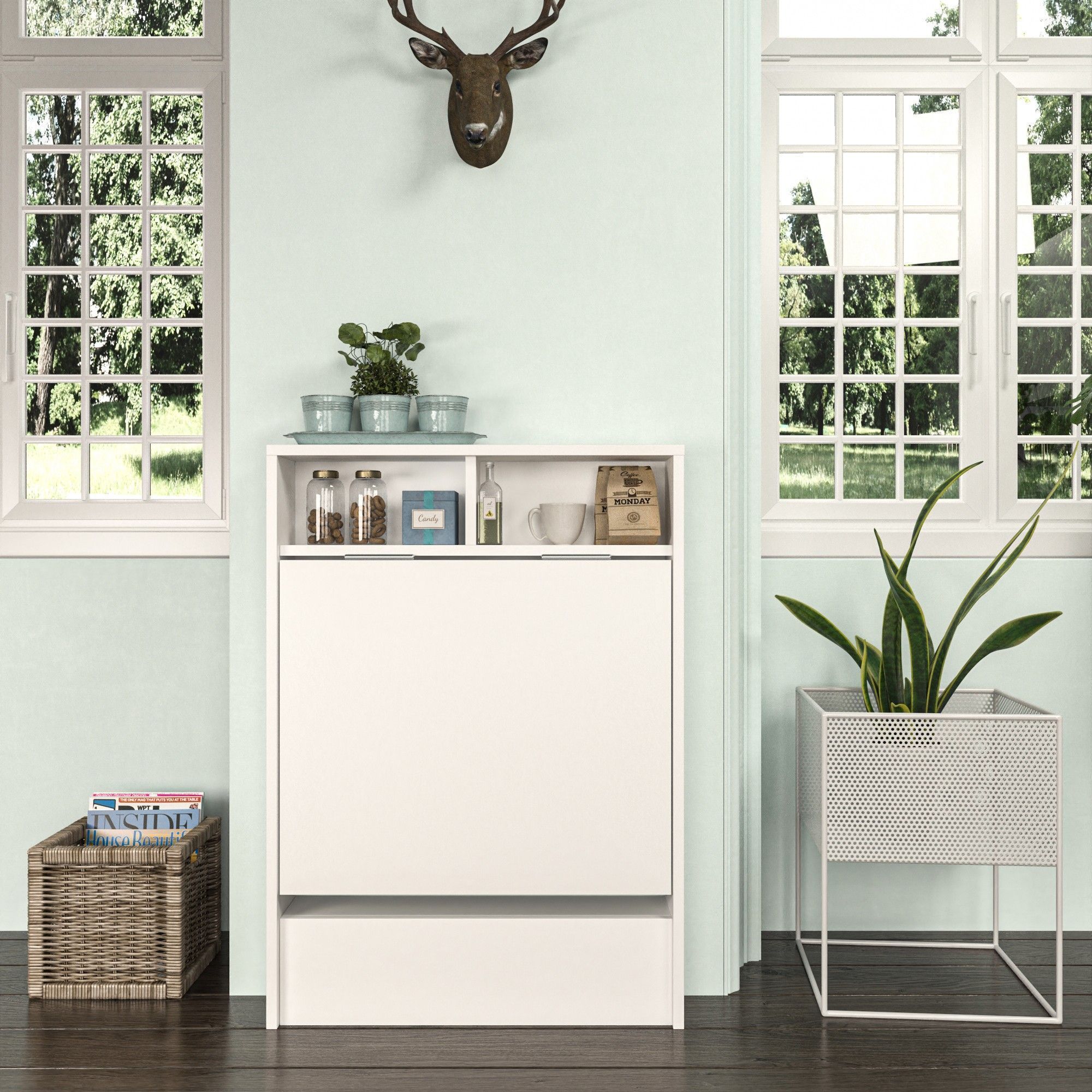 Brann skapbord - Hvit Brann skapbord - Hvit