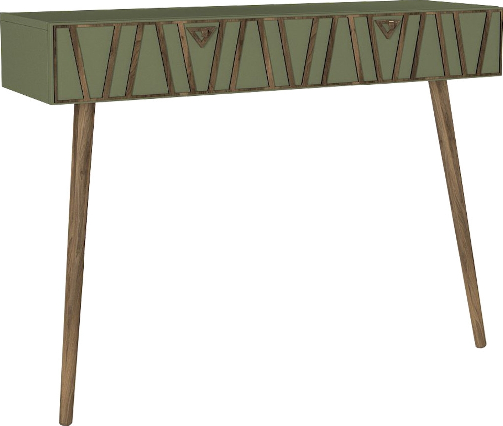 Skogsavlastningsbord 120x 35 cm - Valn�tt/m�rkegr�nn