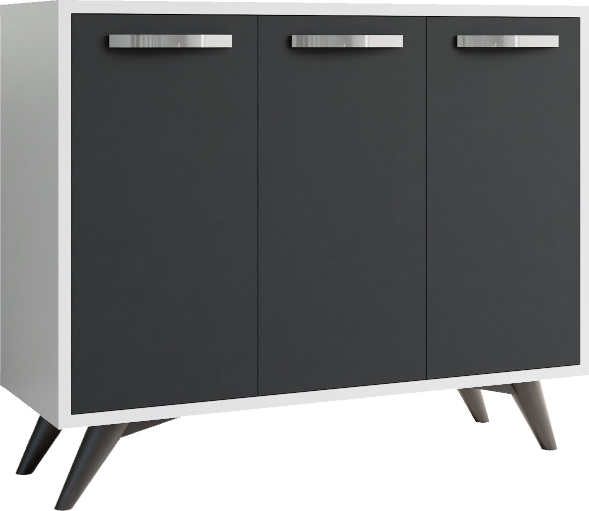 Piffa skap - Hvit/antrasitt