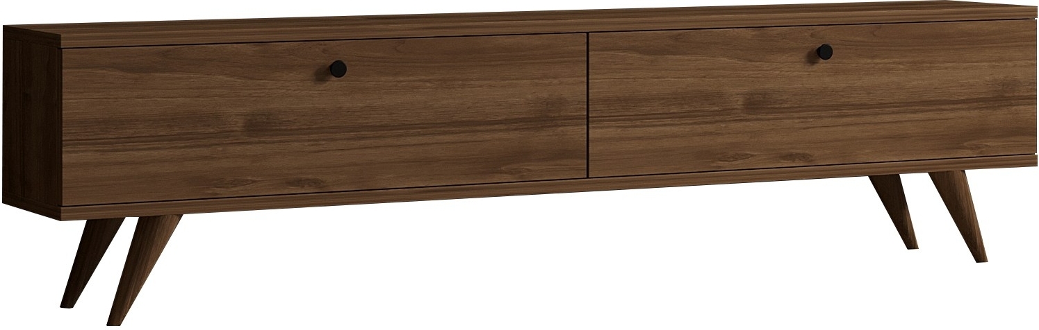 TV-stativ Paris i valnøtt - 160 cm + Møbelrengjøring TV-stativ Paris i valnøtt - 160 cm + Møbelrengjøring