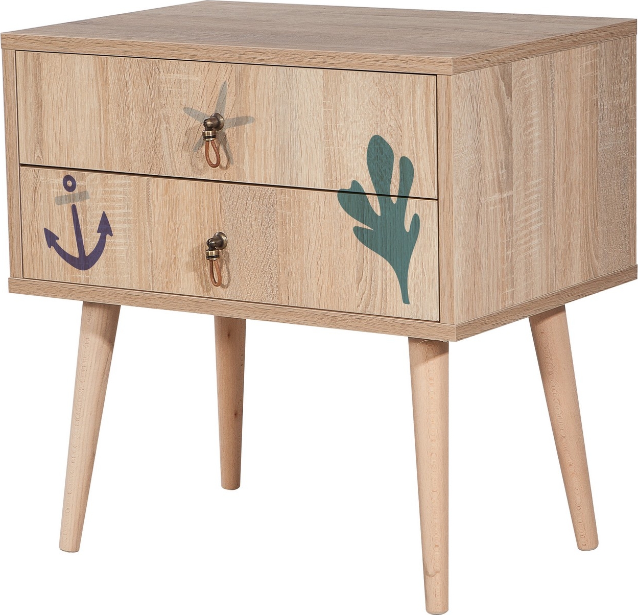 City Marin nattbord - Beige