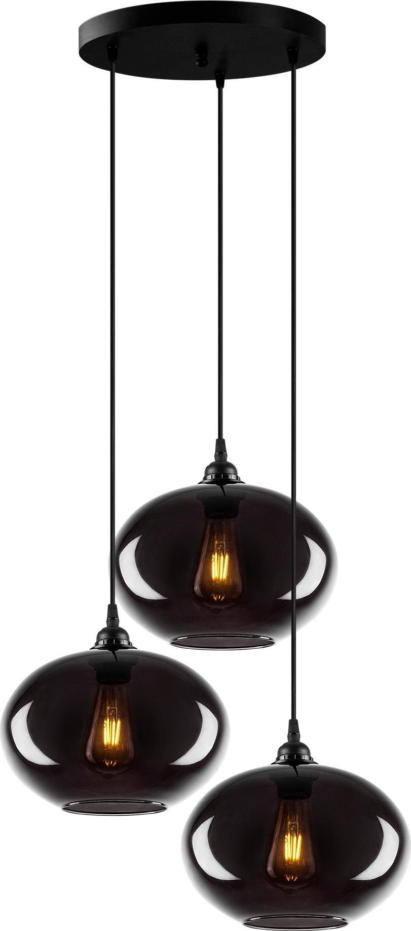 Smoke taklampe 51 - Sort