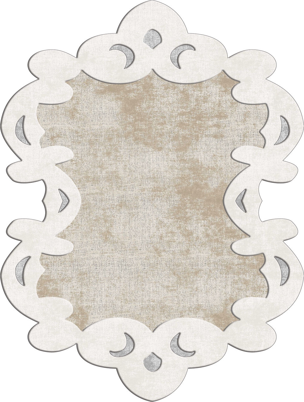 Brosur teppe - Kremhvit Brosur teppe - Kremhvit