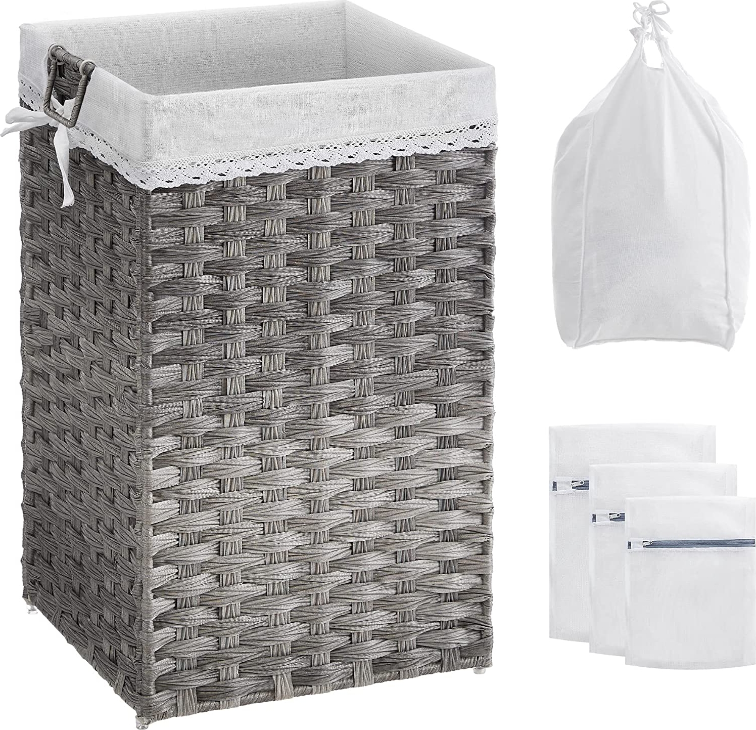 Henrietta skittentøyskurv 70 l - Grå Henrietta skittentøyskurv 70 l - Grå