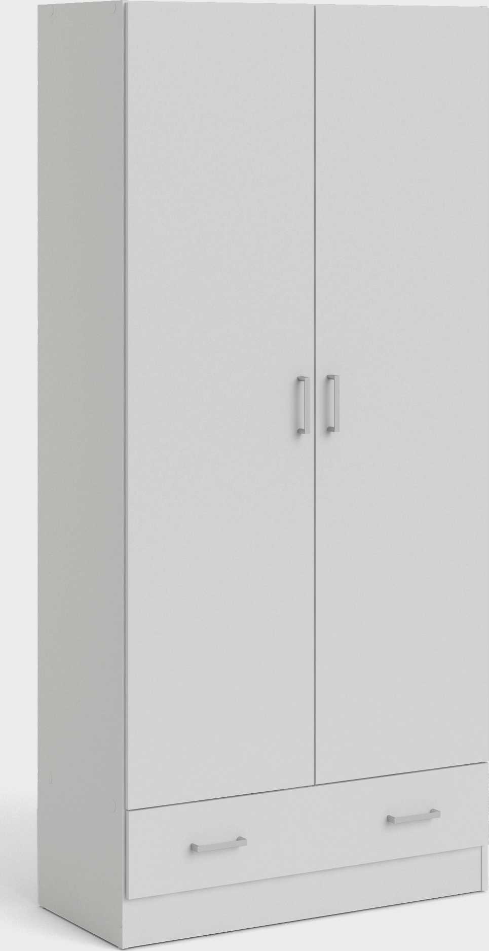 Hvit Space-garderobe, 80 cm bred og 170,5 cm hy