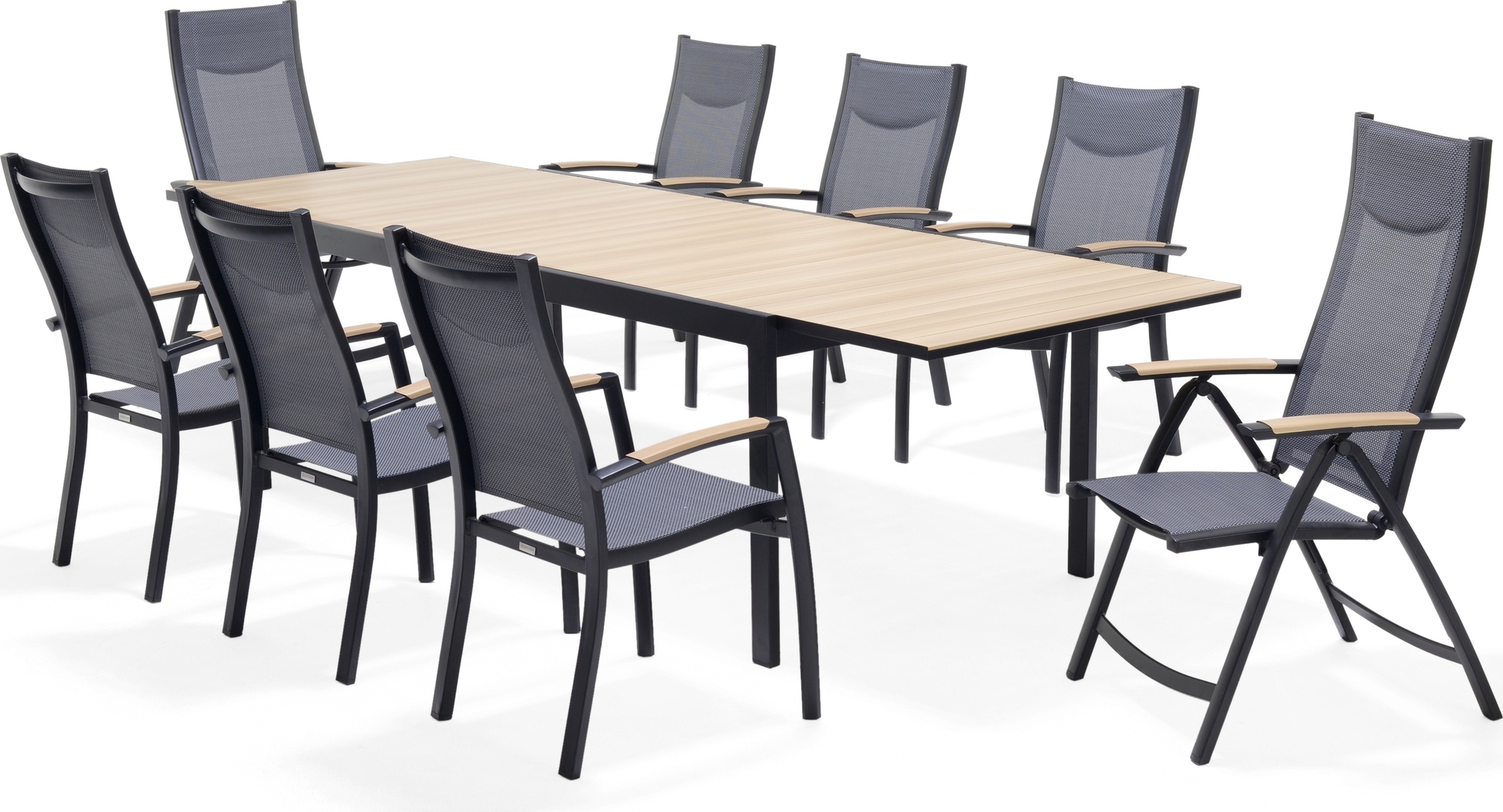 Panama spisegruppe 10 - Sort/teak