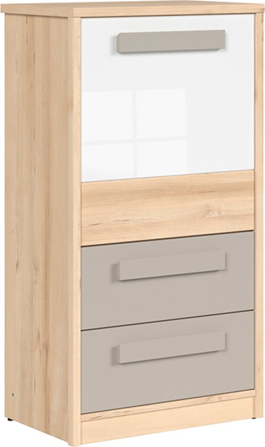 Namek kommode - Bøk/hvit/grå Namek kommode - Bøk/hvit/grå