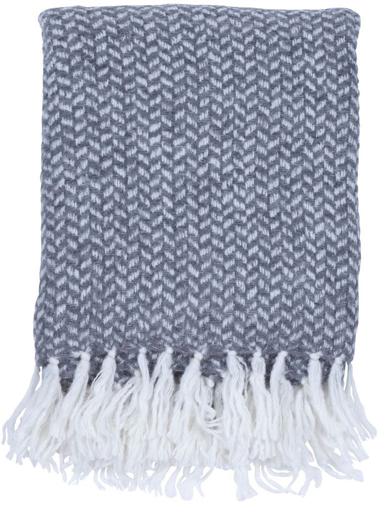 Pledd Siri 130x170 cm - Grå/hvit Pledd Siri 130x170 cm - Grå/hvit