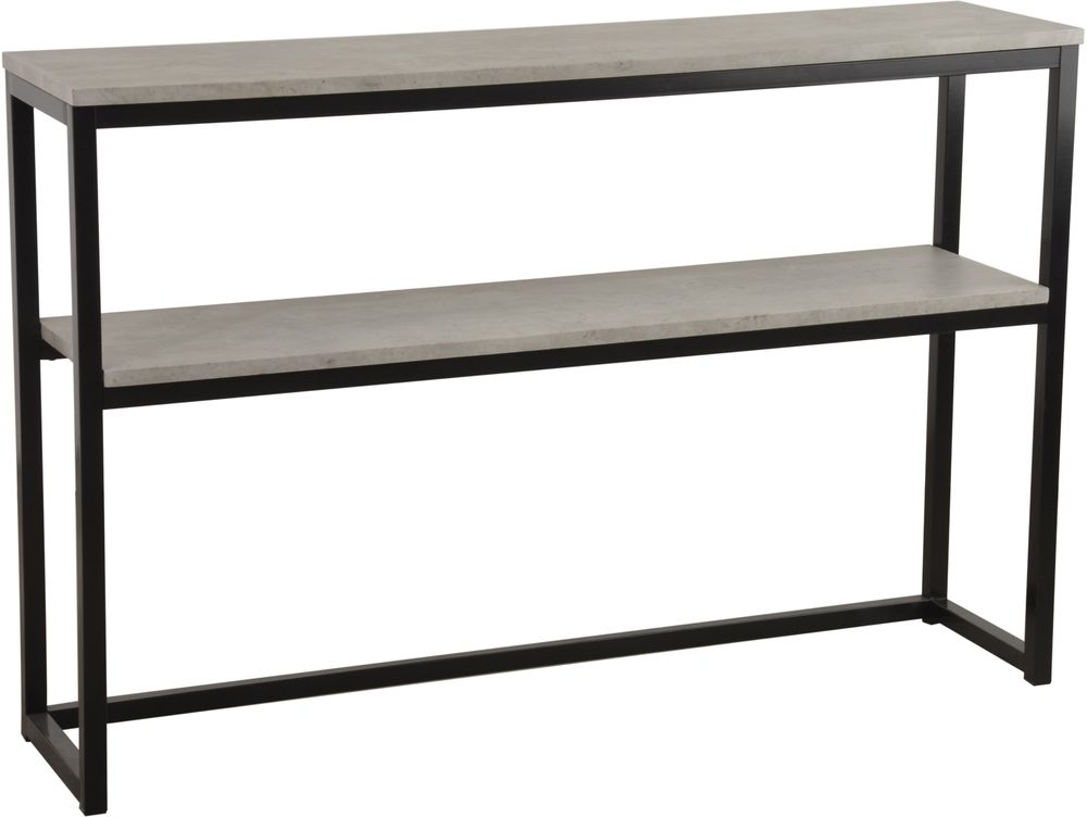 Thorborg konsollbord - Betonglaminat/svart Thorborg konsollbord - Betonglaminat/svart