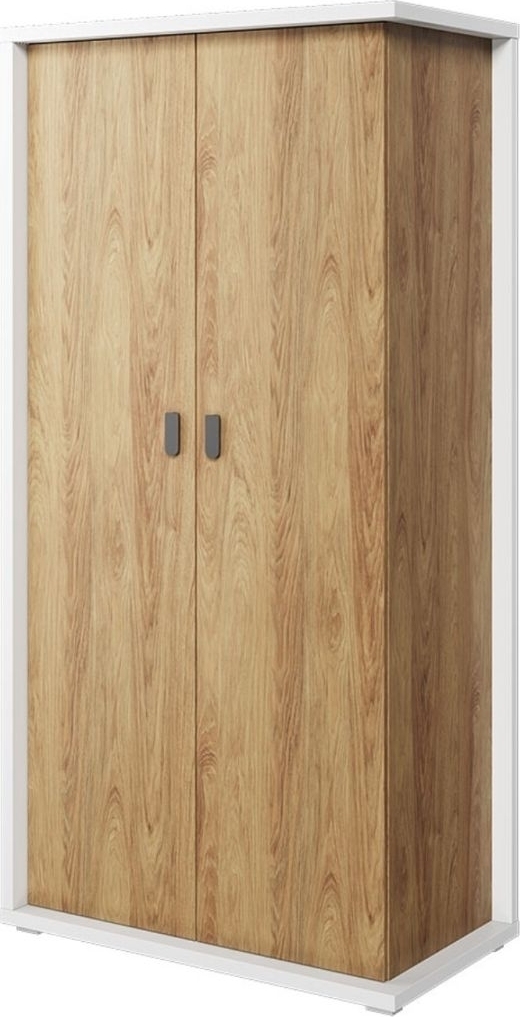 Simi garderobe 100 cm - Hickory/hvit Simi garderobe 100 cm - Hickory/hvit