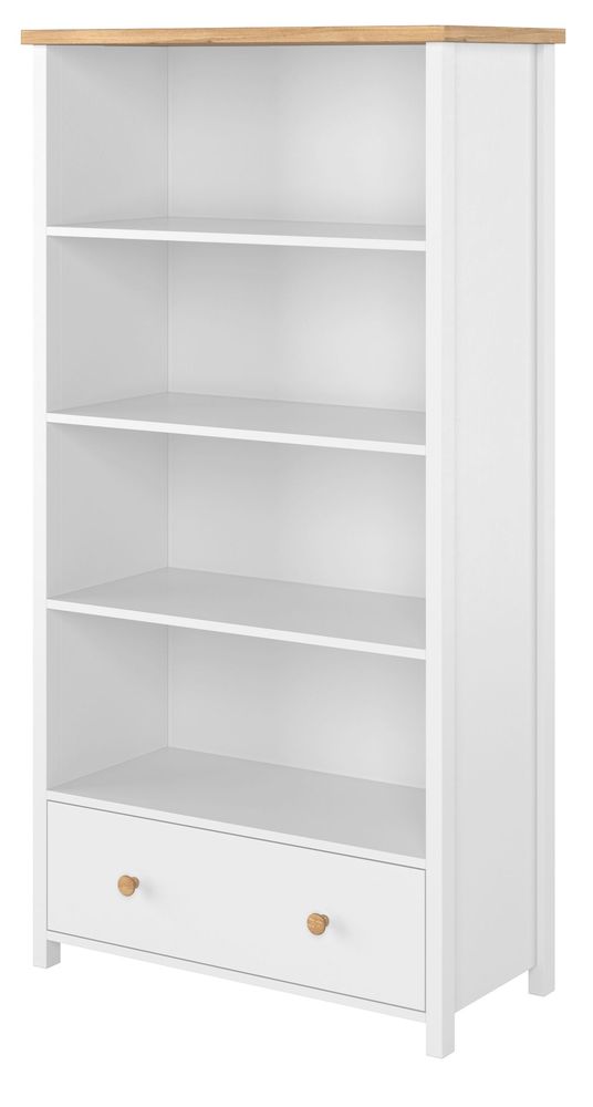 Eldon bokhylle - Hvit/eik Eldon bokhylle - Hvit/eik