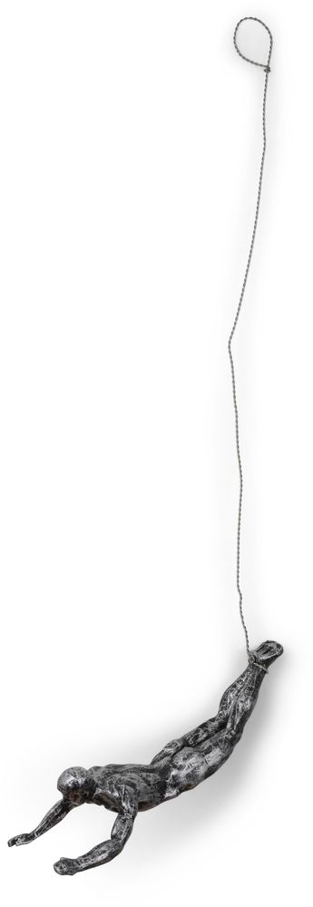 Veggdekor Klatrende mann - S�lv