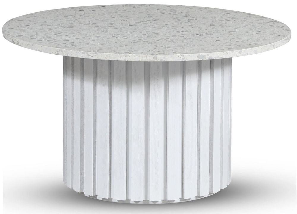 Sumo Salongbord �85 - Hvitbeiset eik / Terrazzo Bianco