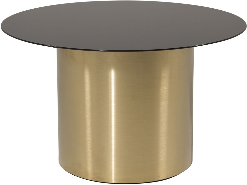 Alby salongbord - Svart glass / messing Alby salongbord - Svart glass / messing