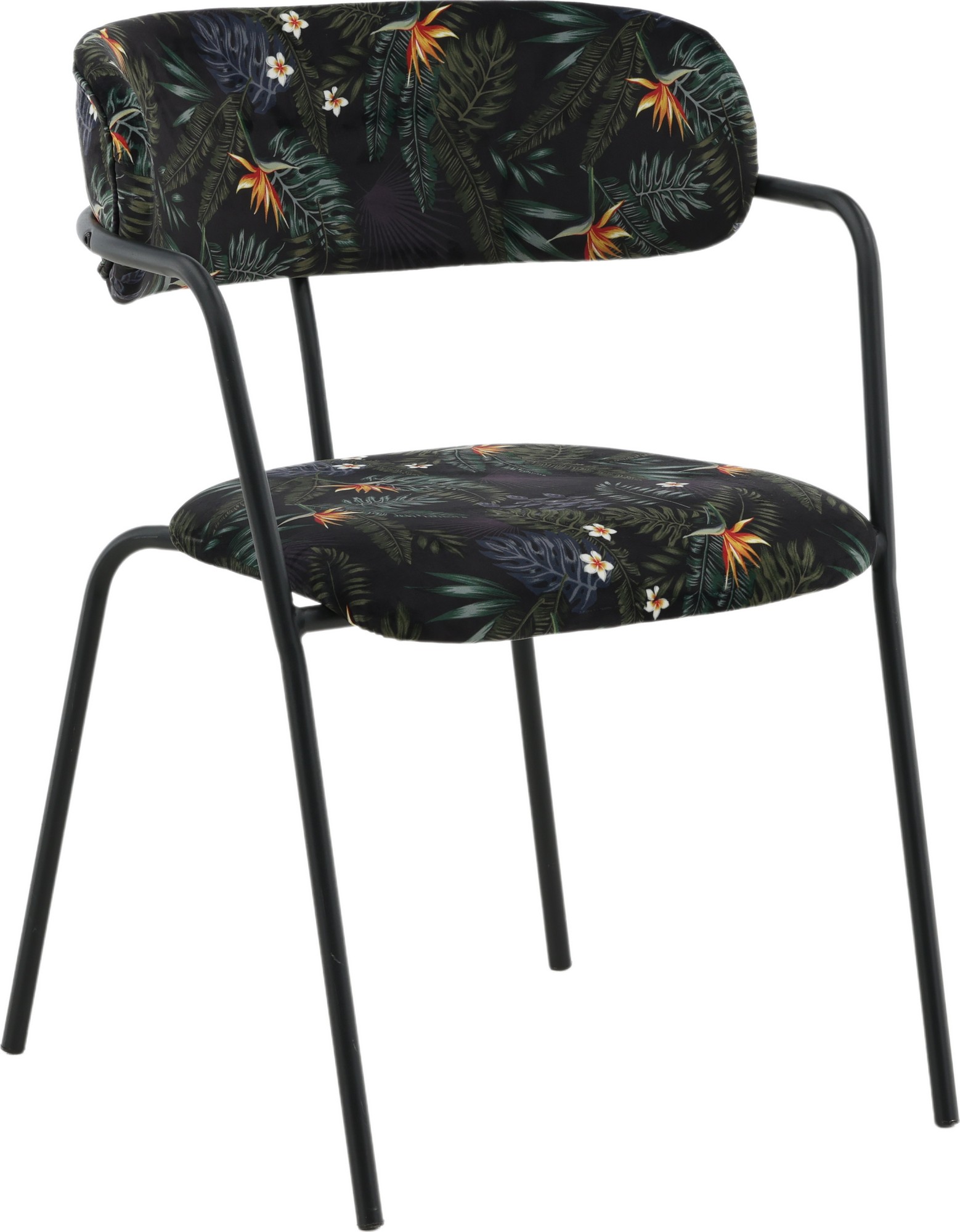 Tell karmstol - Svart blomst Tell karmstol - Svart blomst