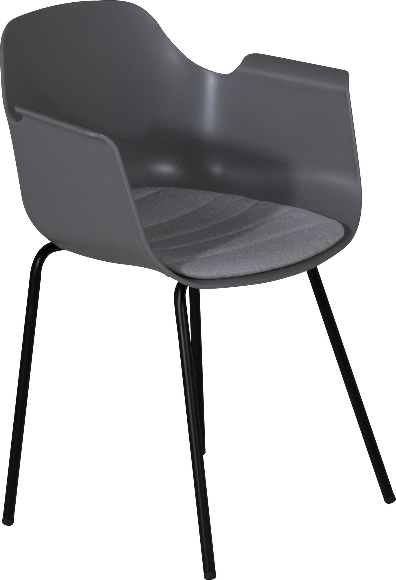 Paolo karmstol - Grå plast Paolo karmstol - Grå plast