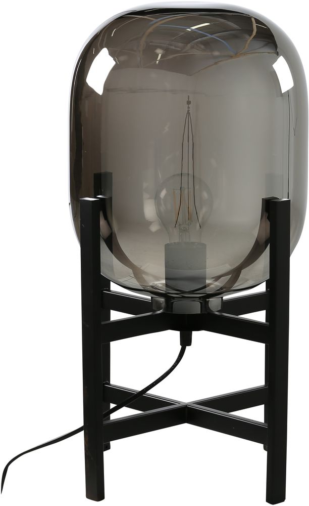 Marbystrand bordlampe - Svart/glass Marbystrand bordlampe - Svart/glass