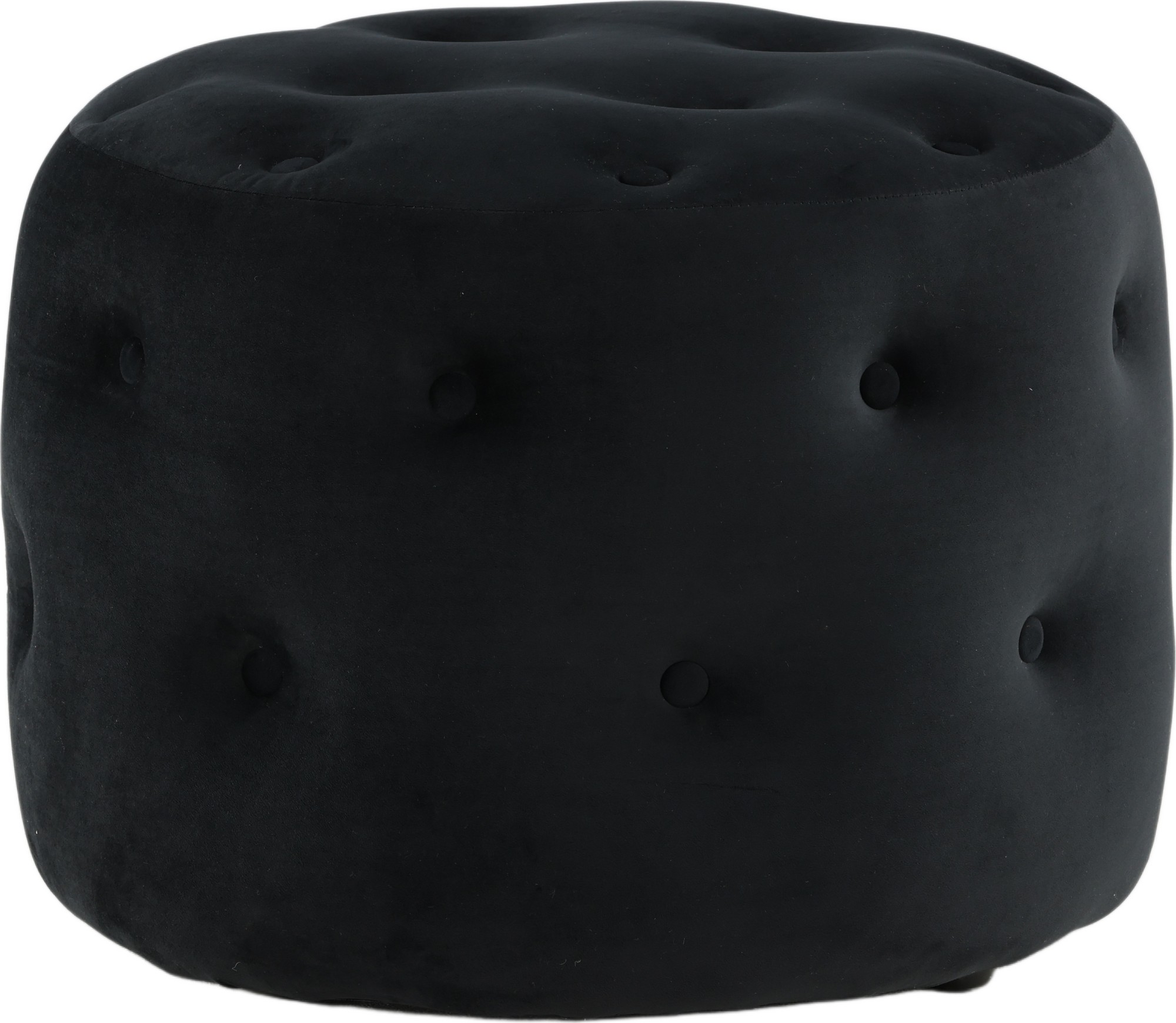 Respit sittepuff - Svart fløyel Respit sittepuff - Svart fløyel