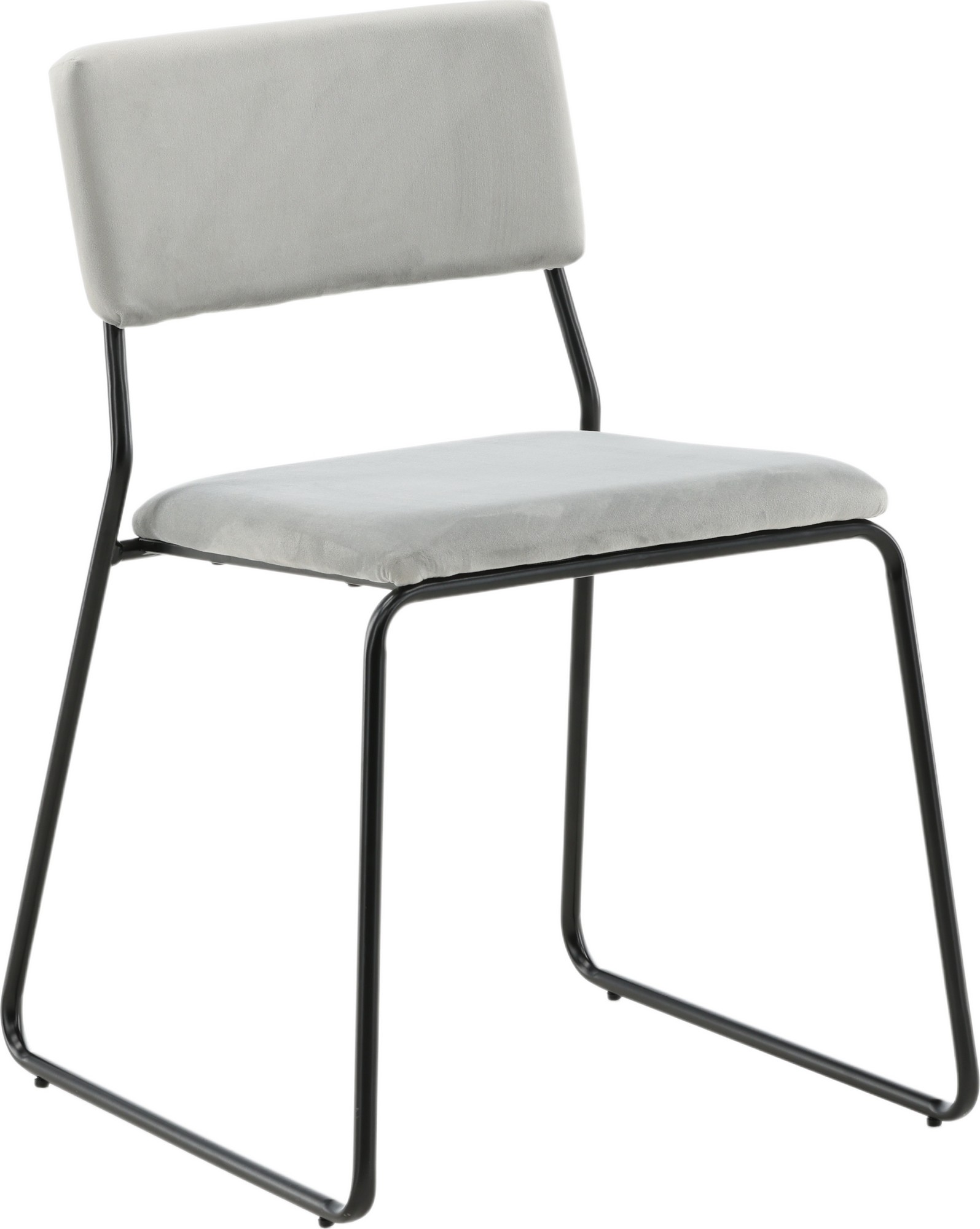 Frekvens stol - Lysegrå fløyel Frekvens stol - Lysegrå fløyel