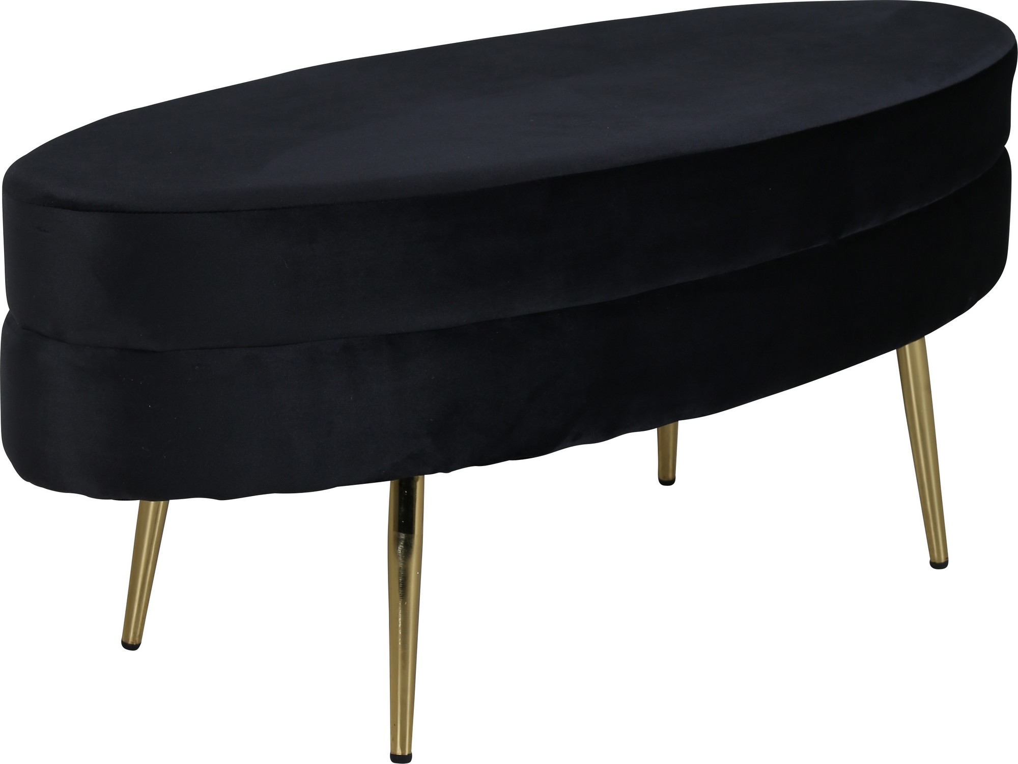 Rino sittepuff - Svart fløyel Rino sittepuff - Svart fløyel