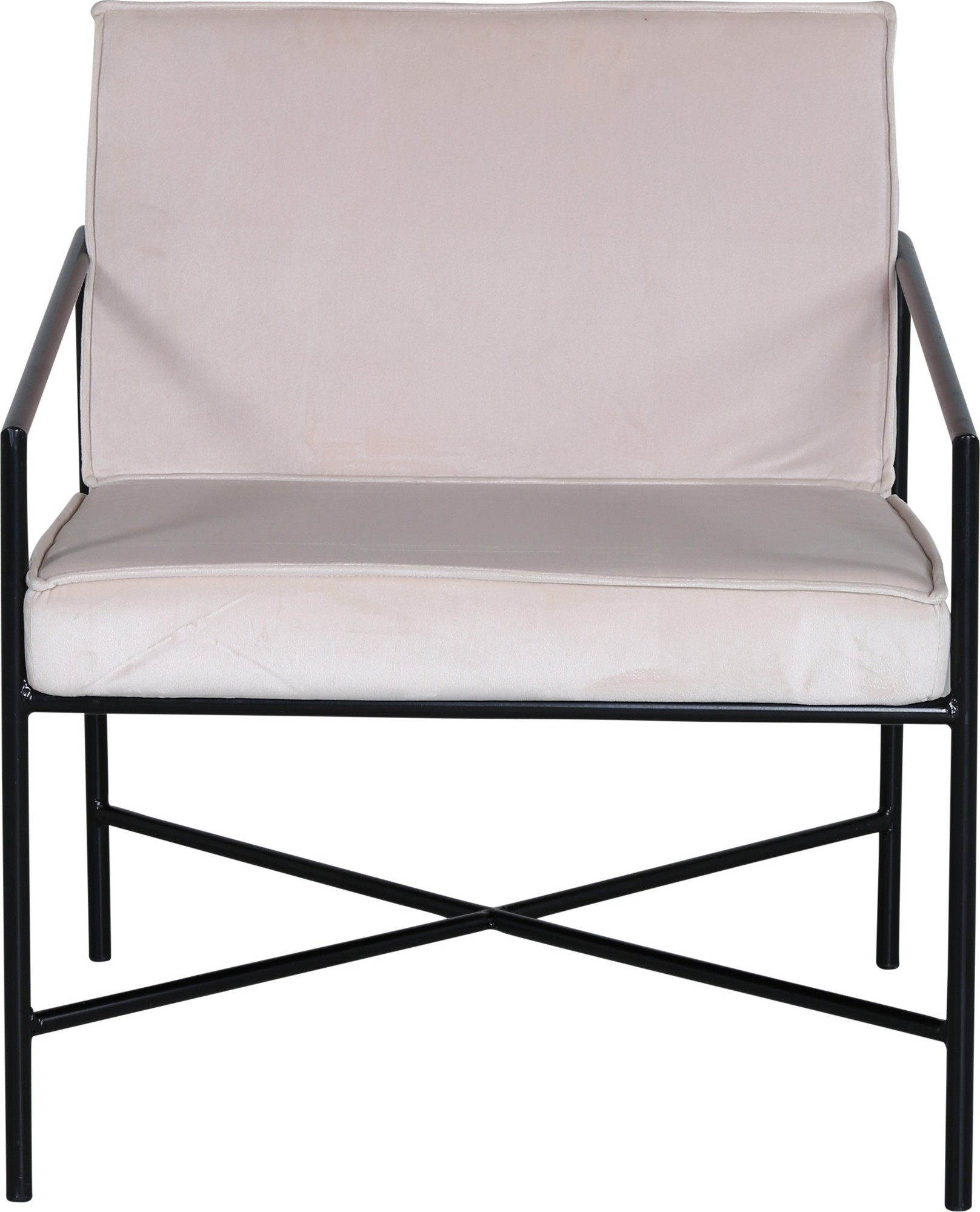 Tetra lenestol - Beige fløyel Tetra lenestol - Beige fløyel