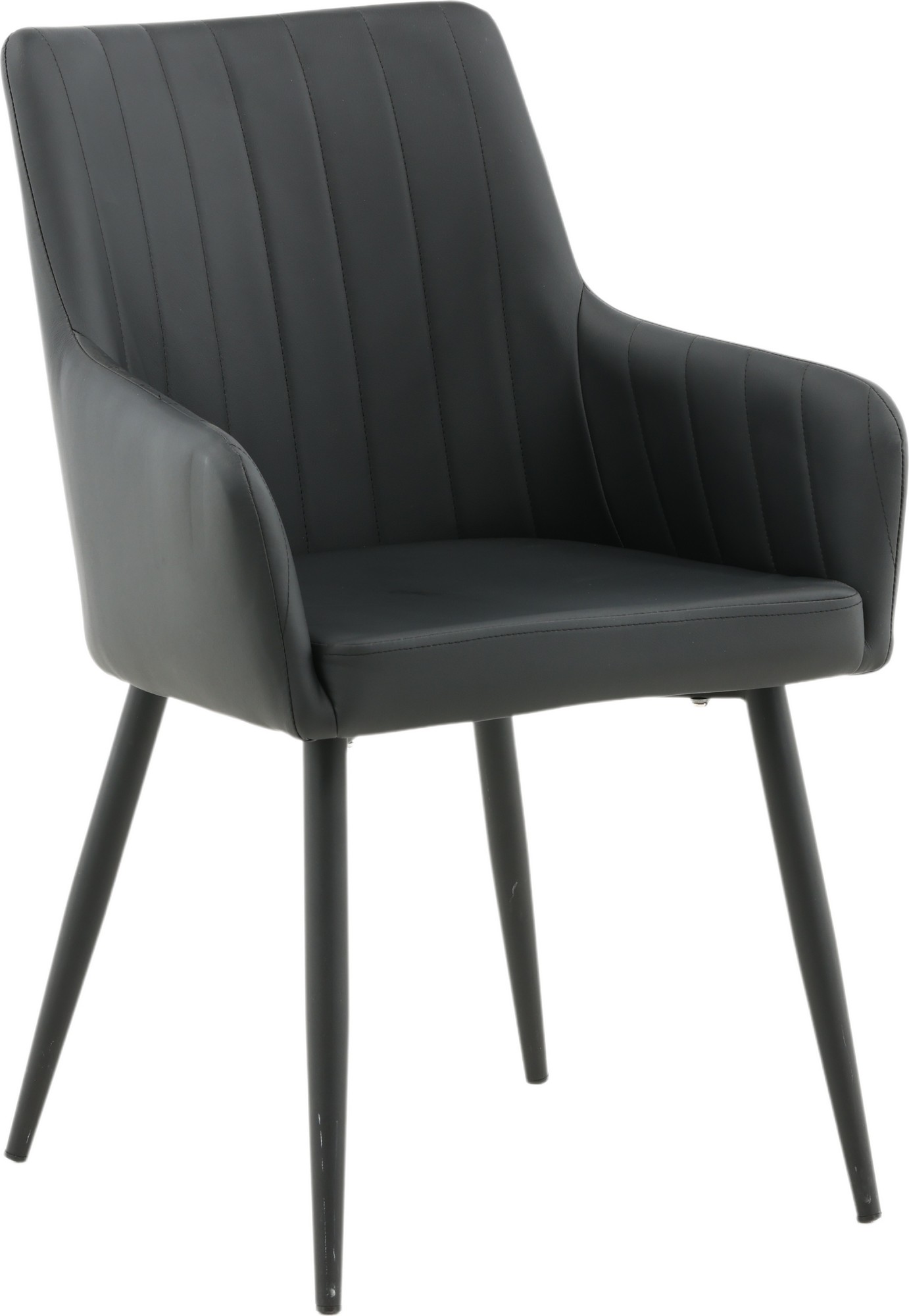 Paolo karmstol - Svart PU Paolo karmstol - Svart PU