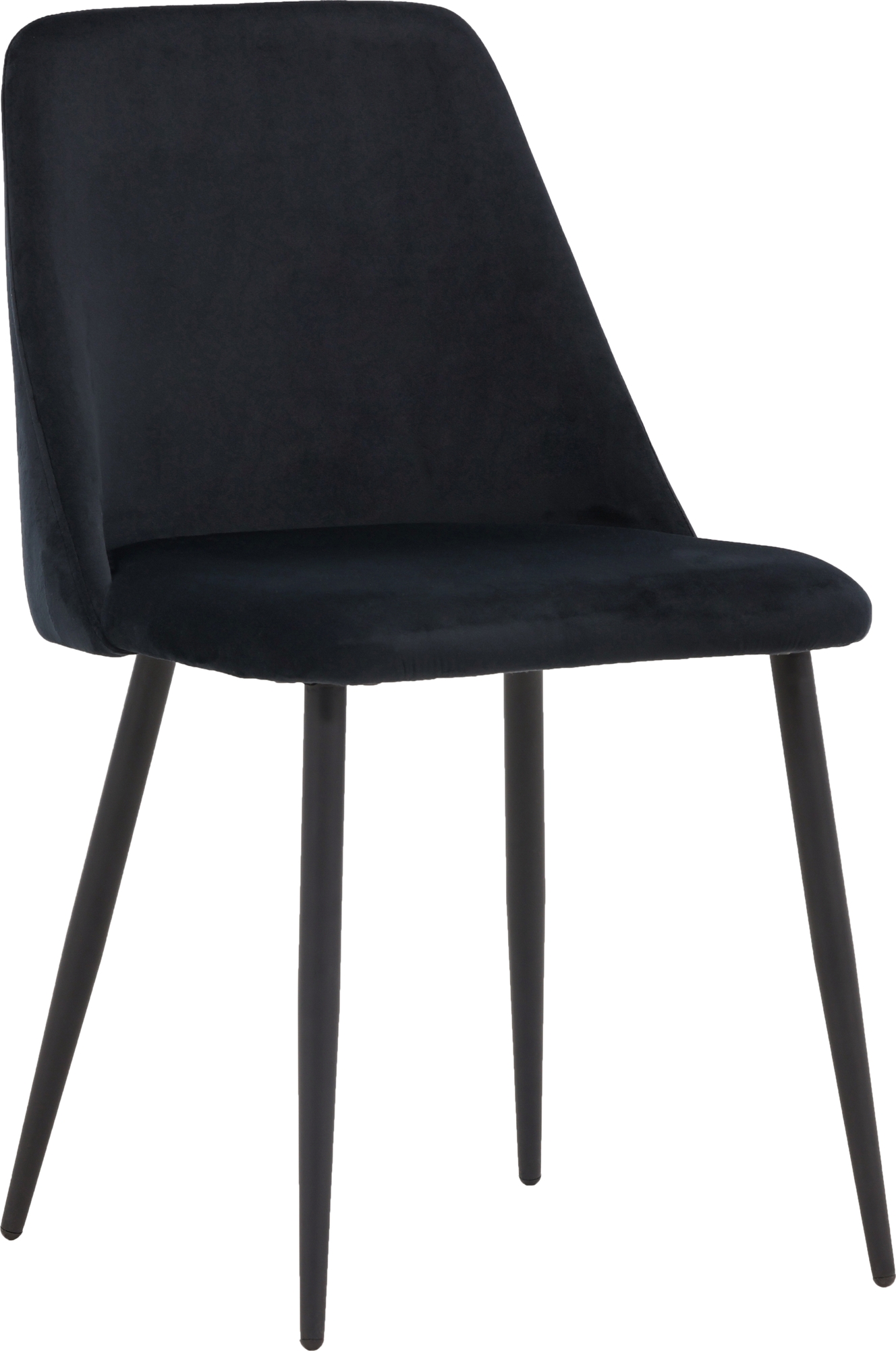 Natt spisestuestol - Svart fløyel Natt spisestuestol - Svart fløyel