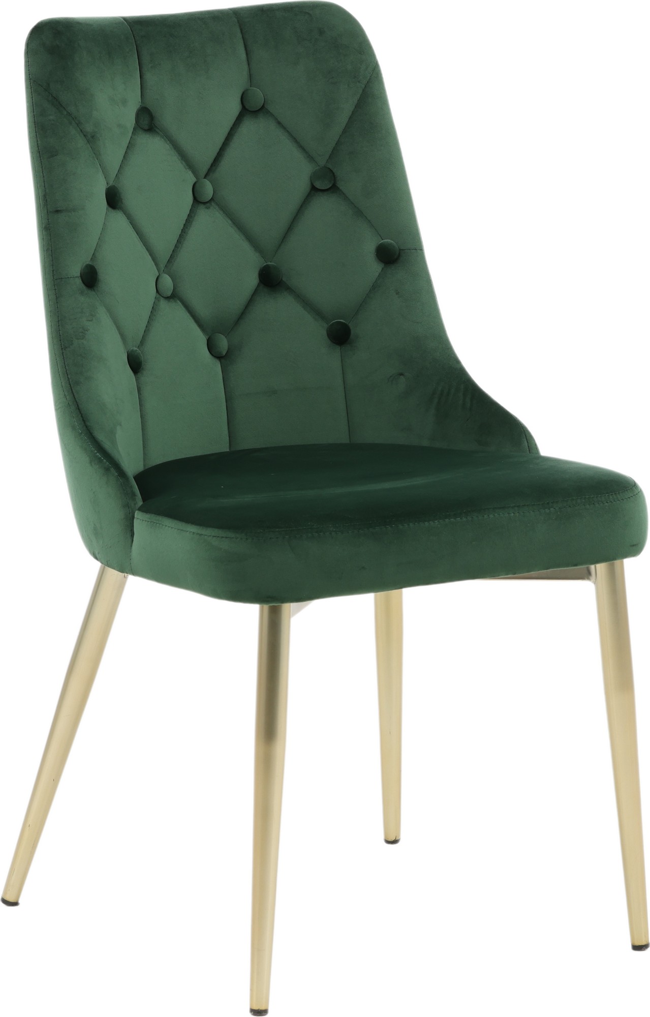 Alice Deluxe spisestol - Grnn/messing