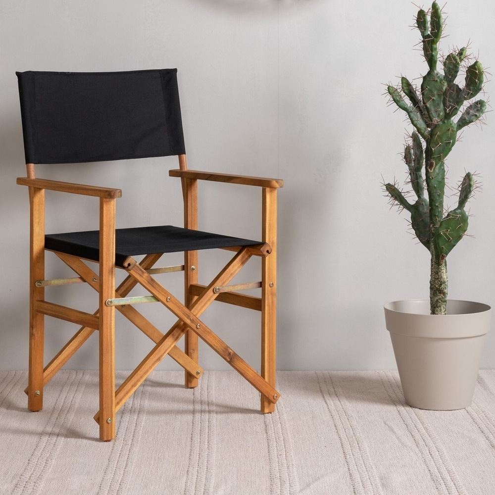 Marion spisestol - Sort/Naturlig