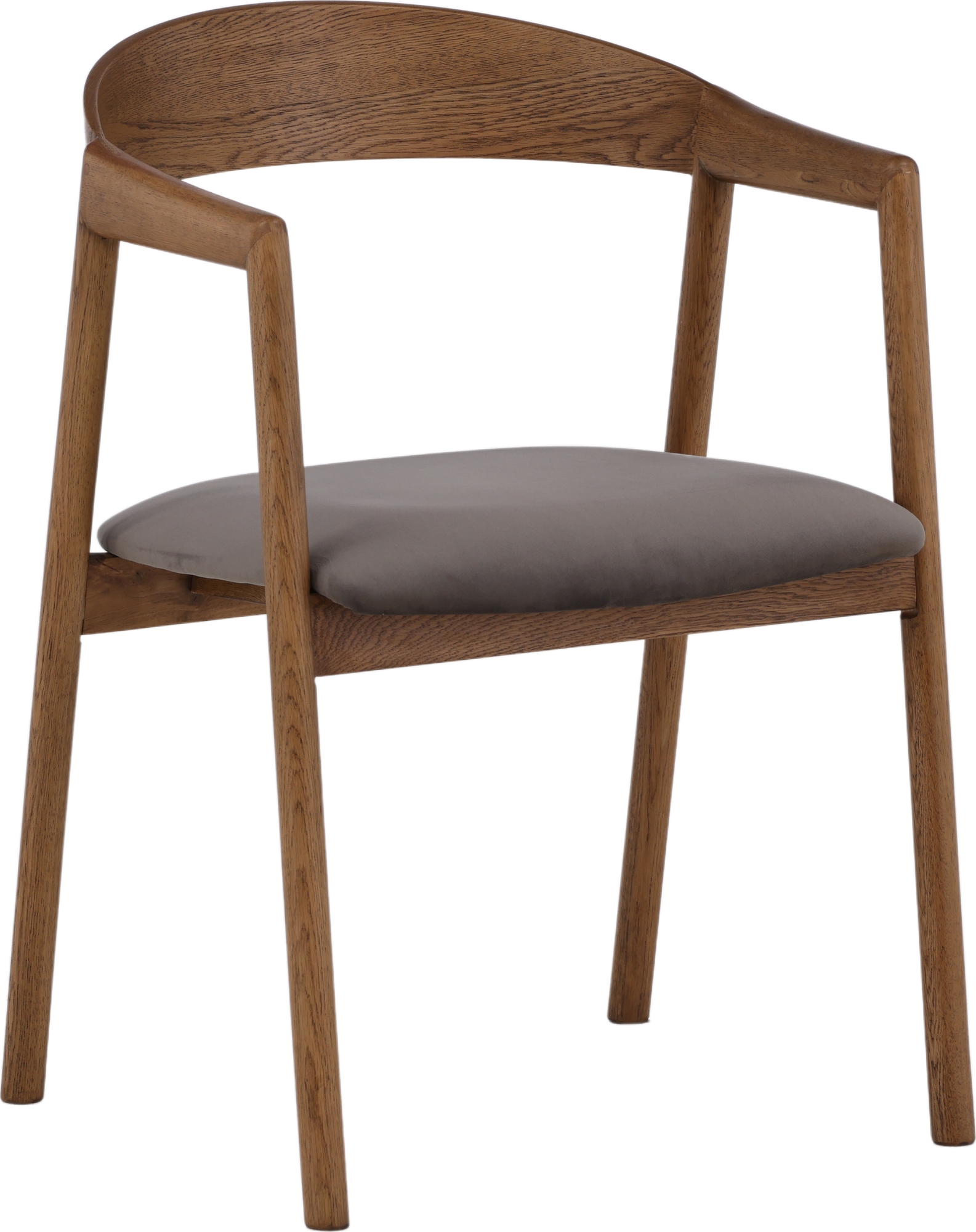 L�ng�n spisestuestol - Eik/gr�