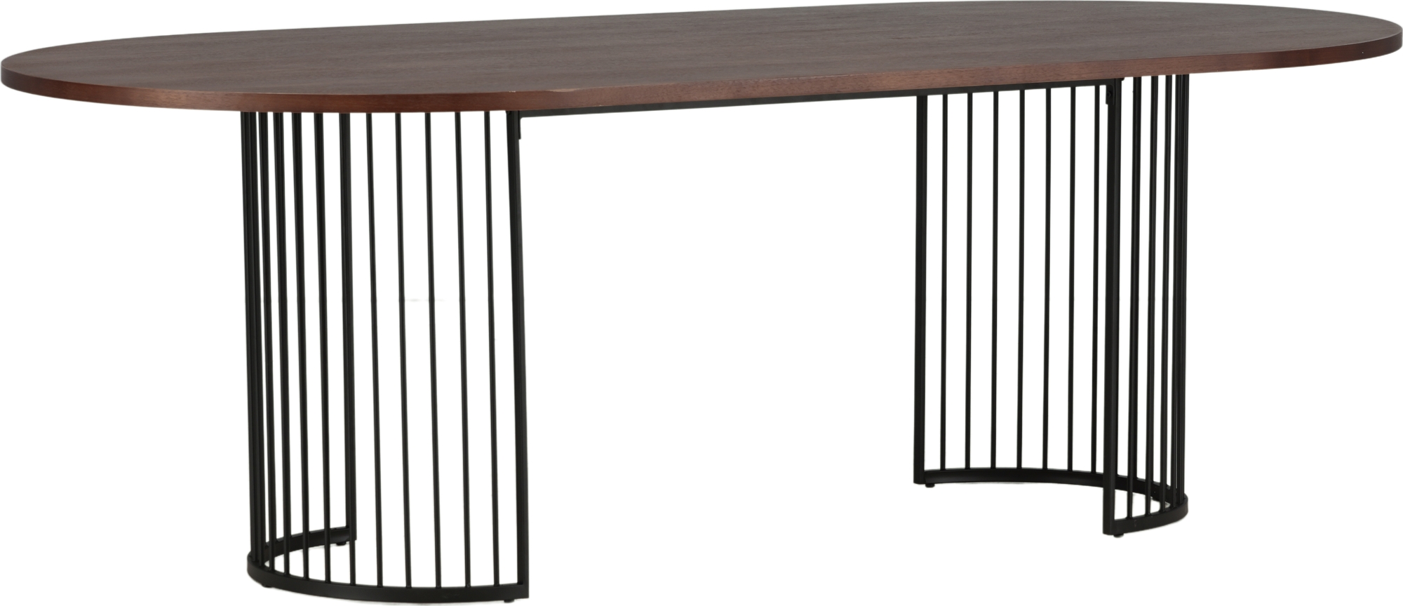 Hamneskär spisebord 220 x 110 cm - Sort/valnøtt Hamneskär spisebord 220 x 110 cm - Sort/valnøtt