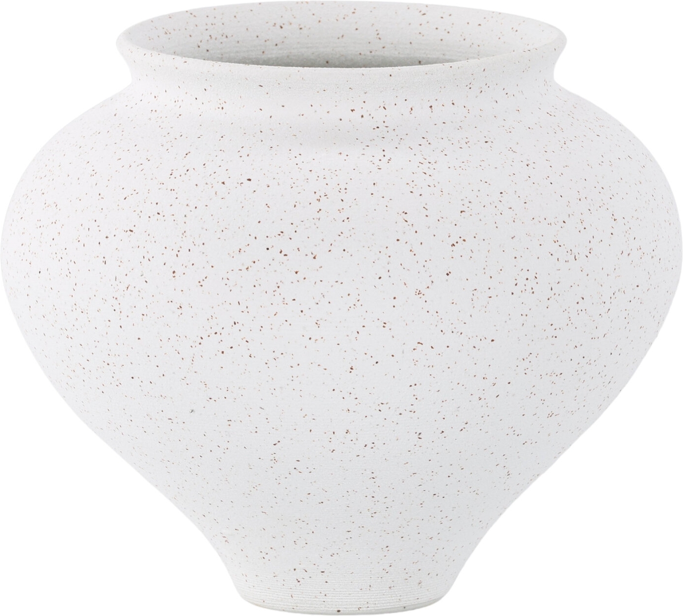 Rellis vase 18 x 18 cm - Sort/Hvit Rellis vase 18 x 18 cm - Sort/Hvit