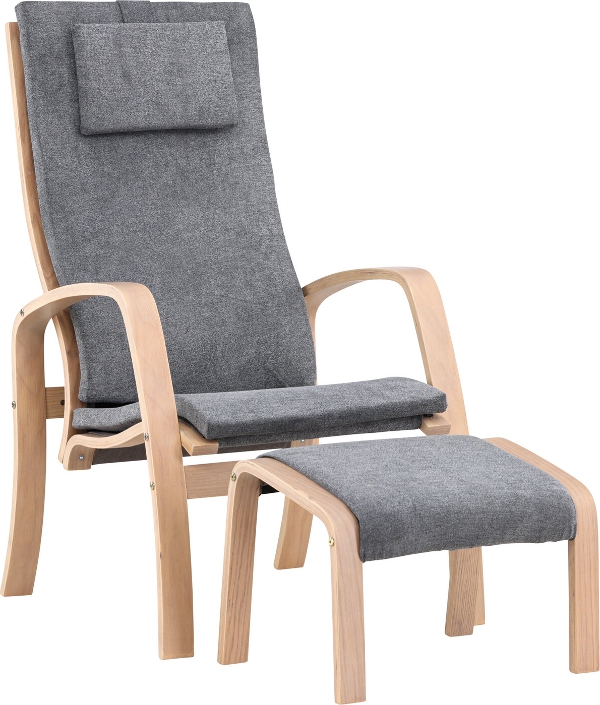 Grötö lenestol - Mørk grå/hvitvask Grötö lenestol - Mørk grå/hvitvask