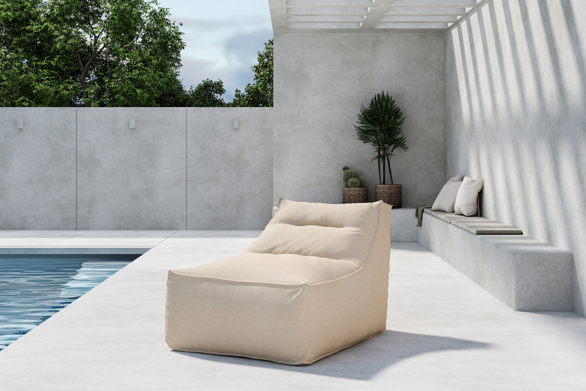 Redang relax lounge stol - Beige
