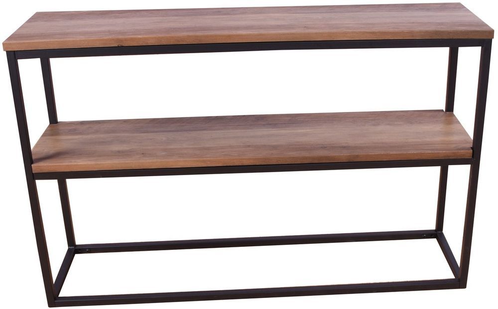 Avlastningsbord Charlotte - Svart / Teakimitasjon