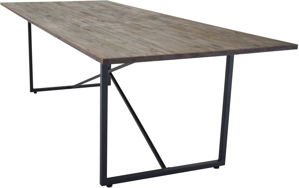 Spisebord Herrljunga 250 cm - Svart / Mørk Teak Spisebord Herrljunga 250 cm - Svart / Mørk Teak