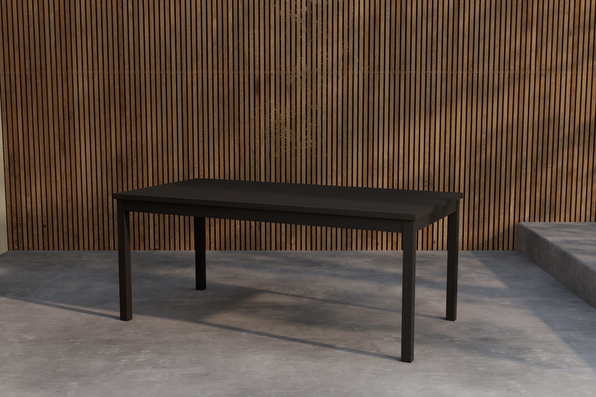 Spisebord Kenya rektangul�rt 180x90 cm - svart teak