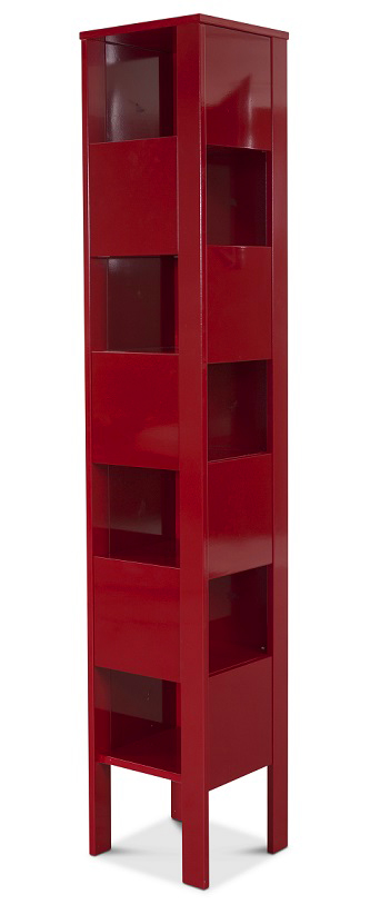 Diplomat Bokskap - Rød høyblank Diplomat Bokskap - Rød høyblank