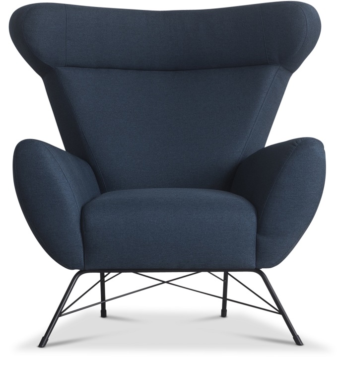 Town ørelappslenestol - Marineblå Town ørelappslenestol - Marineblå