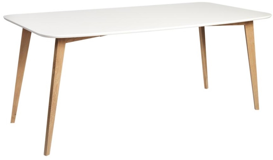 Arild spisebord 180 cm - Hvit/Eik Arild spisebord 180 cm - Hvit/Eik