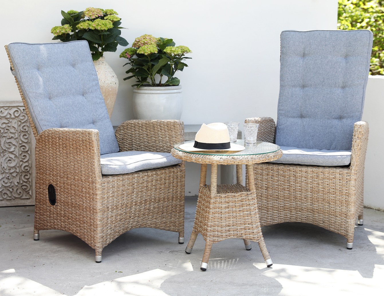 Sienna utemøbelsett justerbar - Natur Sienna utemøbelsett justerbar - Natur