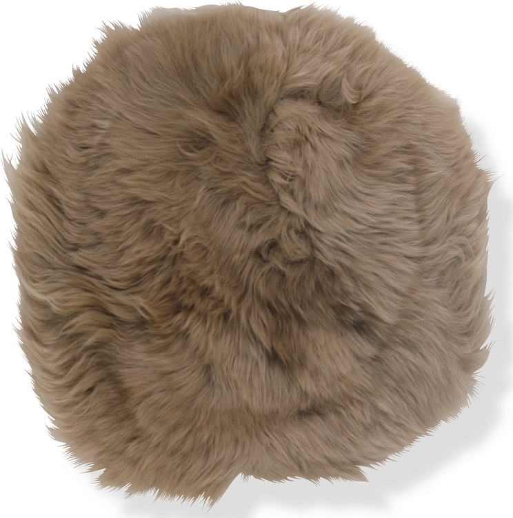 Plaza stolpute saueskinn 37 cm - Lysebrun